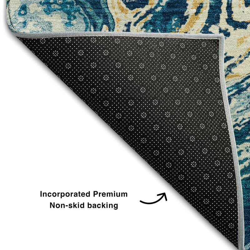 Premium Washable Super Soft Abstract Flow Mayfield Rug