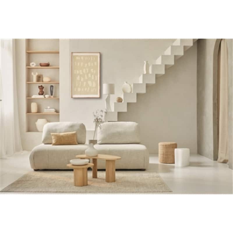 Round Accent Pouf Chair - 16.5" - Brown