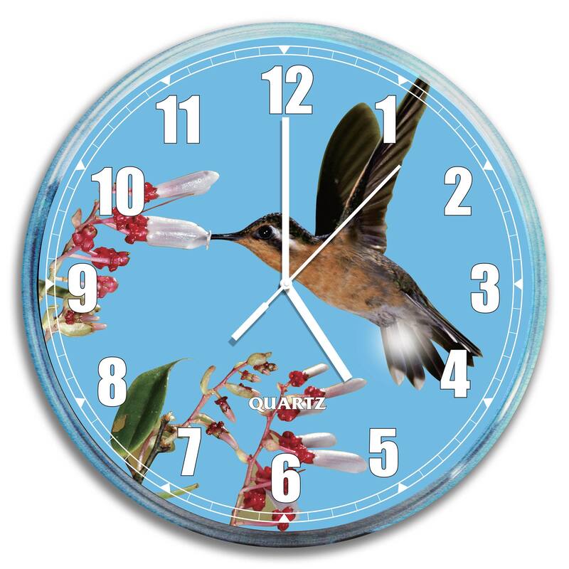 Set of 2 Blue and Yellow Swimming Pool Thermometer and Wall Clock