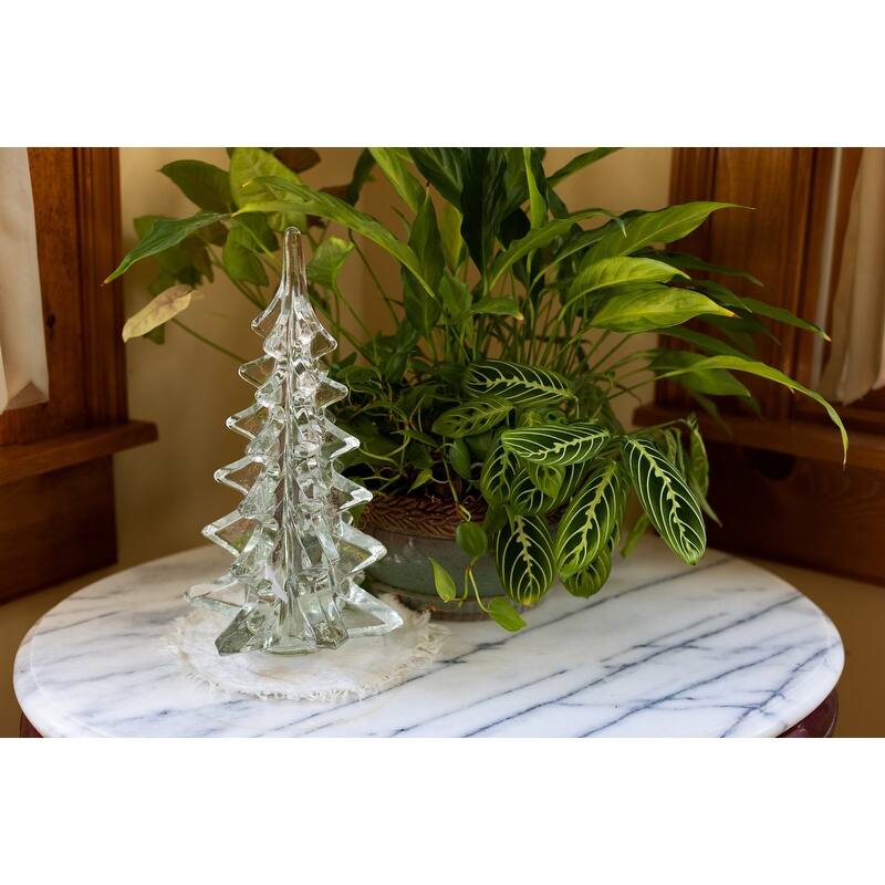 Mouth Blown Art Glass 12" Christmas Tree - medium