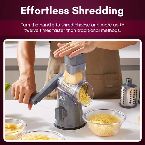 Elite Gourmet EFPL2510 Rotary Grater