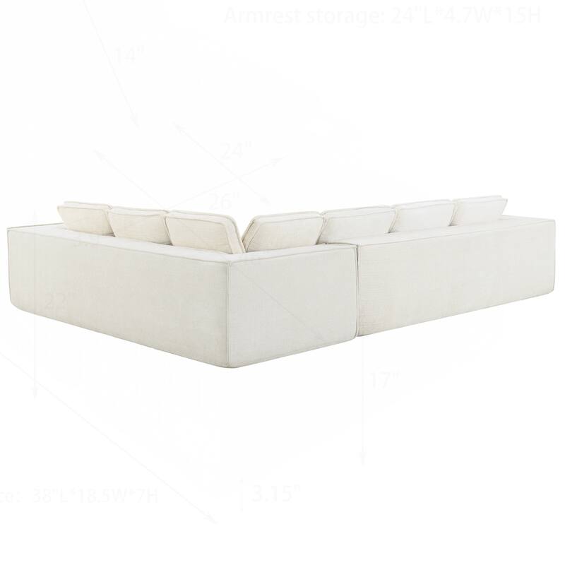Minimalist Modular Sofa with Advanced Materials for Comfort and Style