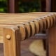 preview thumbnail 6 of 12, Cambridge Casual Chara Teak 3-piece Bar-height Bistro Set