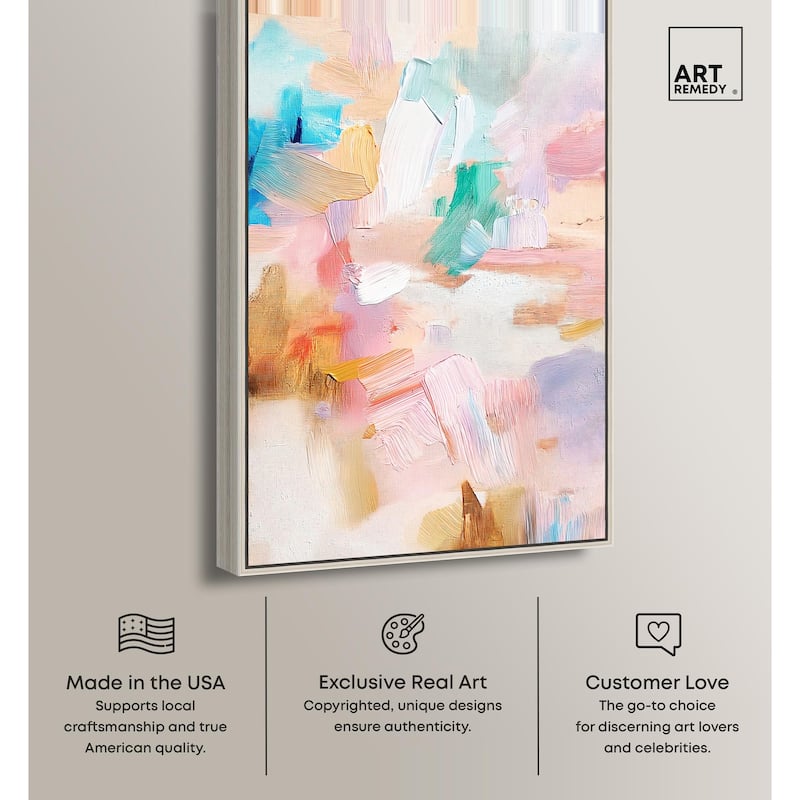 Rose Quartz II Canvas by Art Remedy