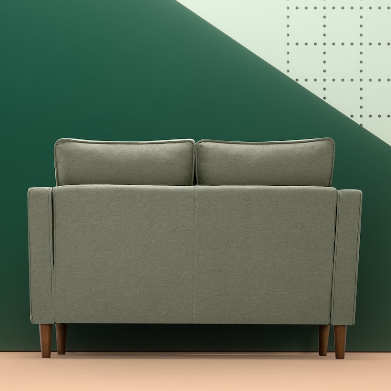 Priage by ZINUS Pear Green Button Tufted Loveseat