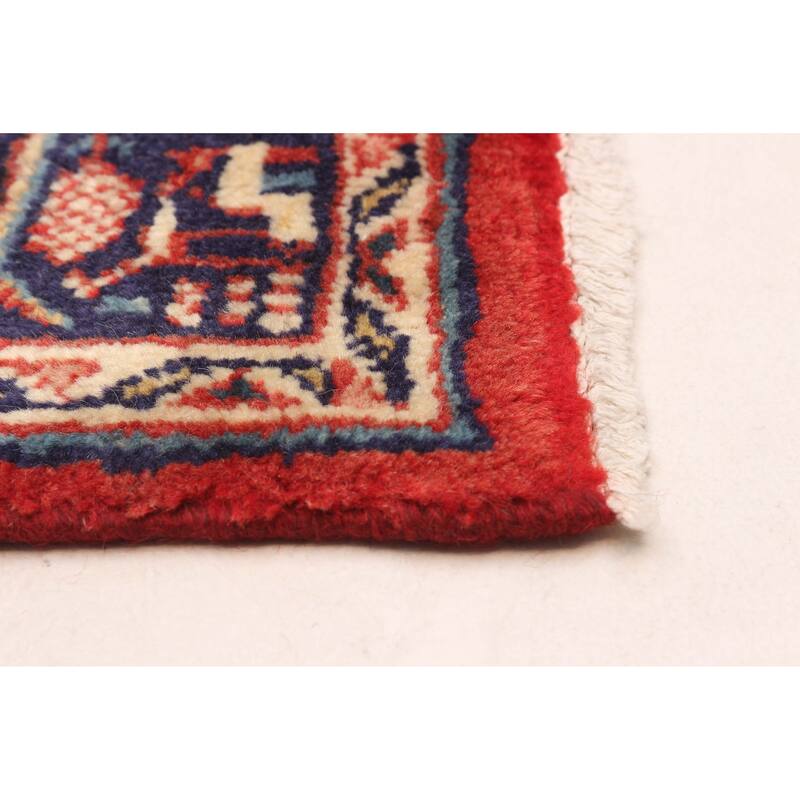 ECARPETGALLERY Hand-knotted Andelz Red Wool Rug - 3'3 x 9'3