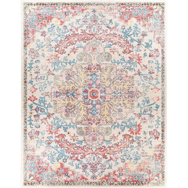 Livabliss Traditional Murat Medallion Area Rug