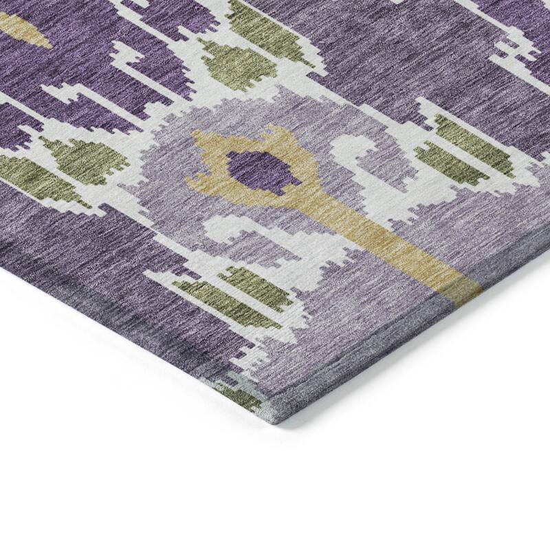 HomeRoots Ikat Transitional Rectangle Outdoor Rug