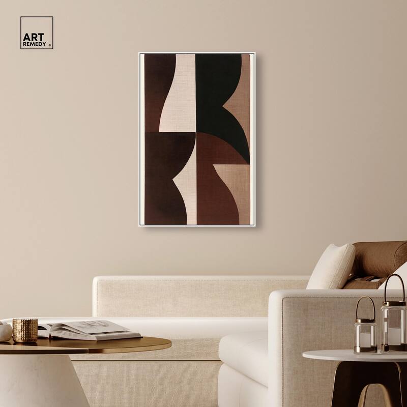 Quartet in Brown II Canvas by Art Remedy