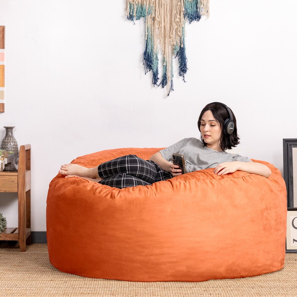 Bed bath & beyond microsuede outlet bean bag chair