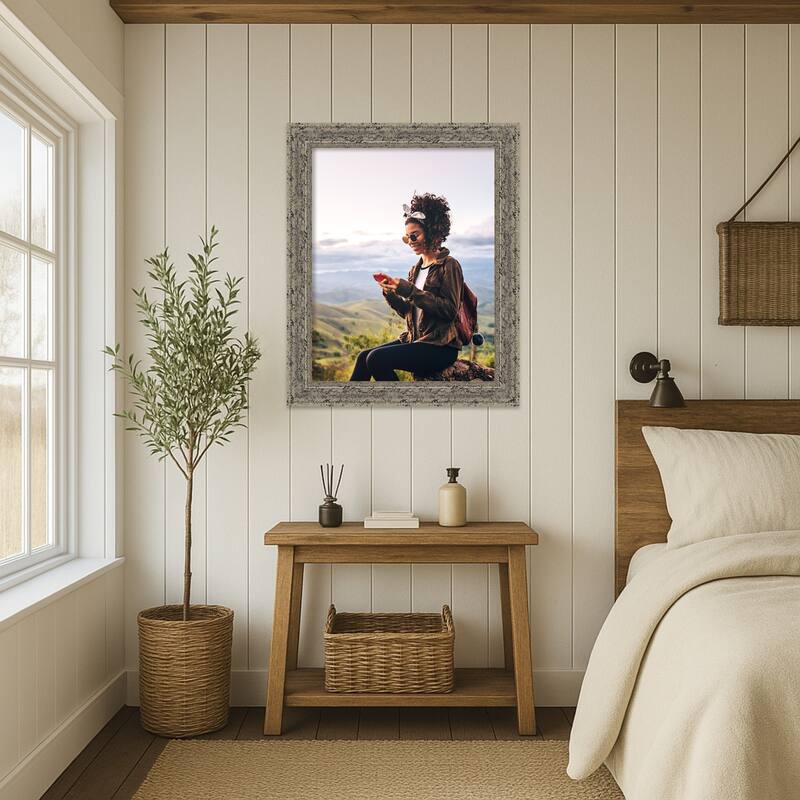 Attic Aged Picture Frame, Photo Frame