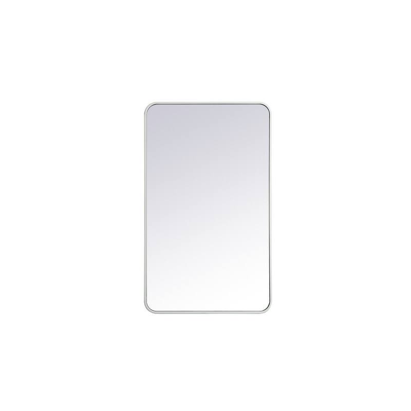 Ezra Soft Corner Metal Rectangular Mirror