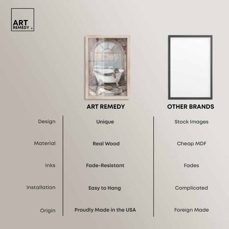 Jaguar Arch Bathroom Glam Shadowbox by Art Remedy