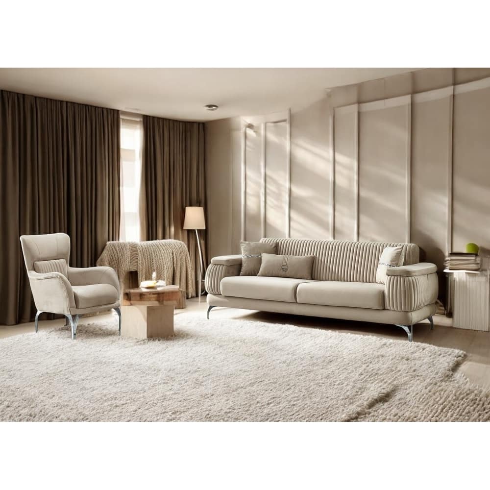 Prizma 2 Pieces Living Room Sets 1 Sofa 1 Chair