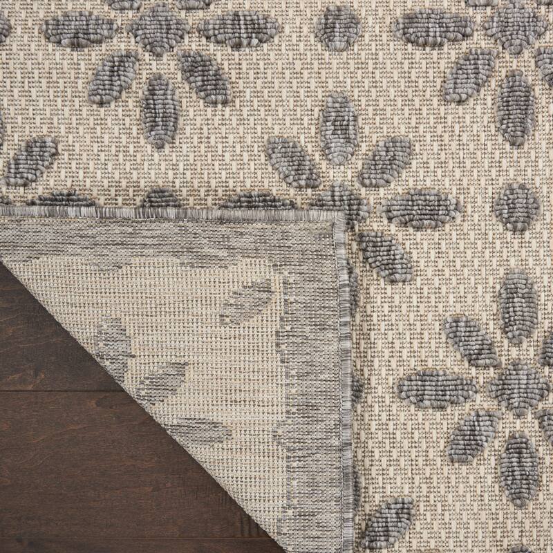 Nourison Palamos Modern Floral Hi Low Geometric Indoor Outdoor Area Rug