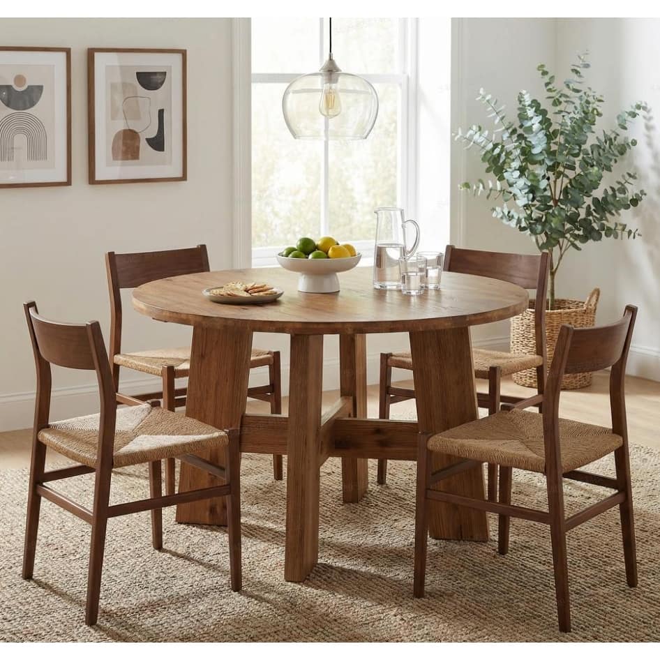 47-Inch Round Kitchen Table for Dining Room
