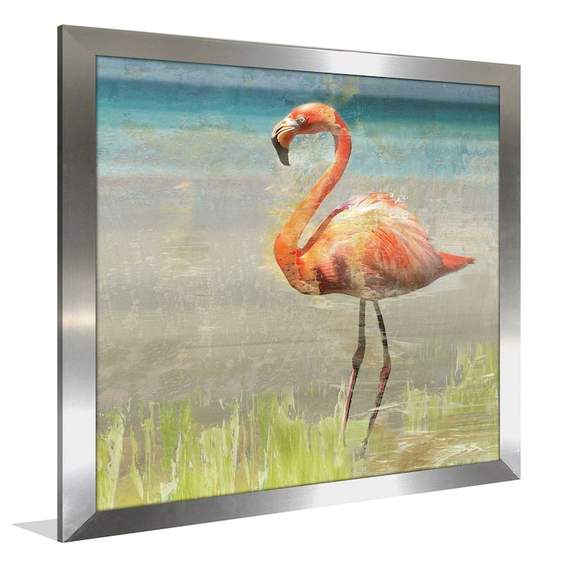 "Flamingo Fancy II (Square)" by Nan Print on Acrylic