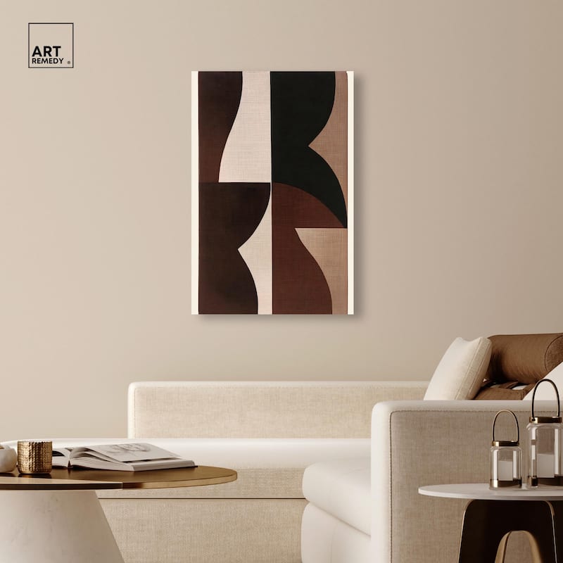 Quartet in Brown II Canvas by Art Remedy, Gallery Wrapped