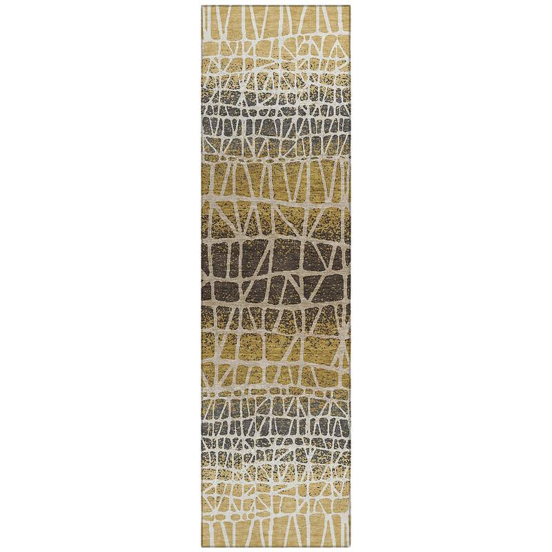 Machine Washable Indoor/ Outdoor Boho Global Chantille Rug