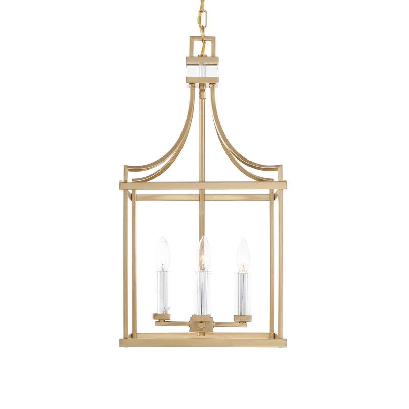 Uttermost Montreal 4 Light Brass Lantern Pendant - 13.875"W x 13.875"D x 27.75"H