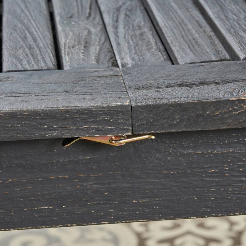 Expandable Acacia Wood Dining Table Outdoor Patio Extends for Entertaining