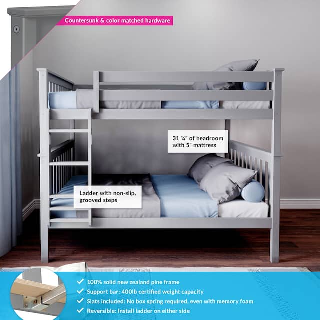 Max and Lily Full over Full Bunk Bed
