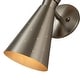 preview thumbnail 10 of 25, Rennnsan 2-Light Modern Industrial Cone Vanity Light in Brass/ Nickel