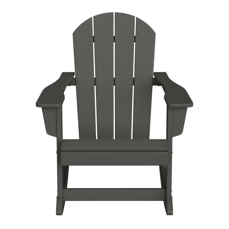 Laguna Hdpe All Weather Outdoor Patio Rocking Chairs With Side Table (3-Piece Set)