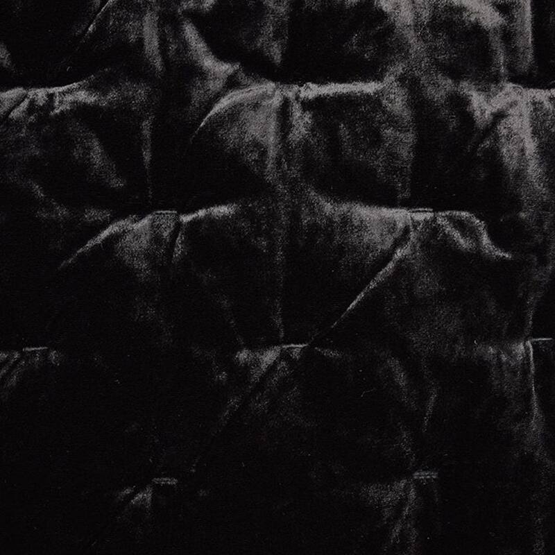 HiEnd Accents Stella Solid Color Faux Silk Velvet Romantic Modern Rustic 3 Piece Quilt Set with Pillow Shams