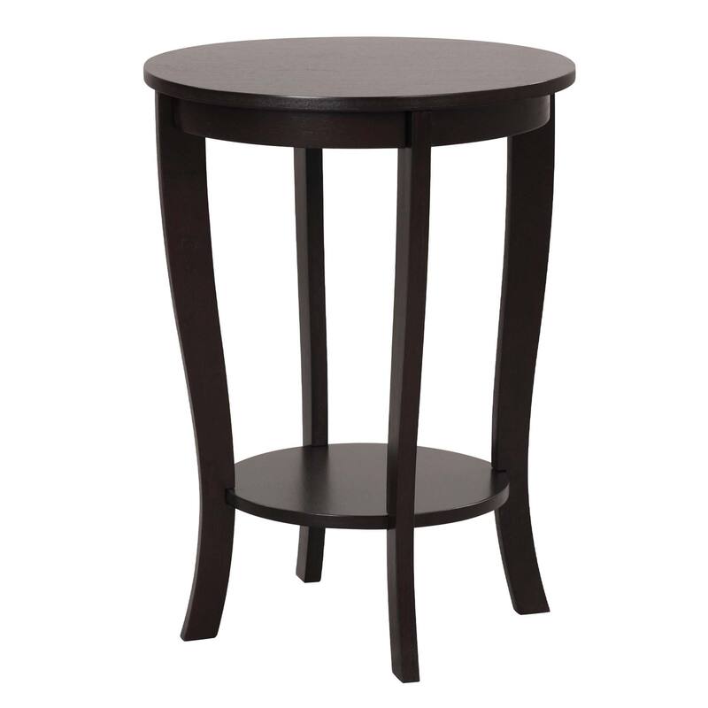 Costway 2-Tier End Table 18'' Round Compact Sofa Side Nightstand with - See Details