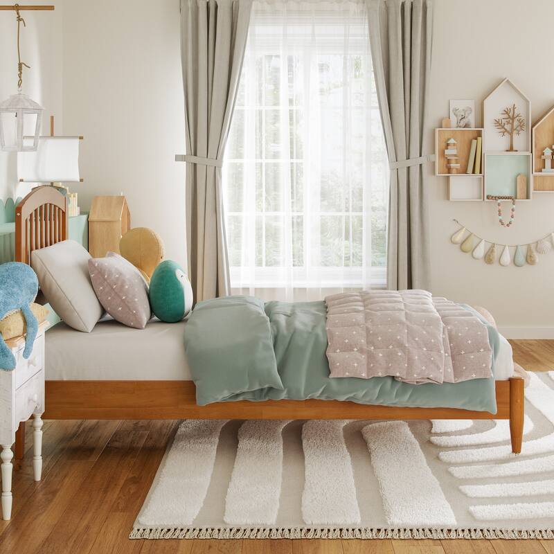 Quincy Solid Wood Low Profile Platform Bed