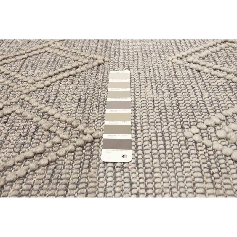 ECARPETGALLERY Braid weave Sienna Tan Wool Rug - 6'1 x 8'10