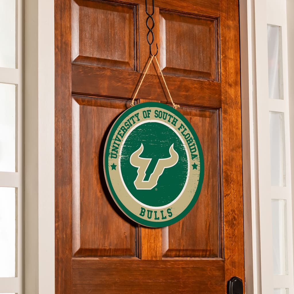 University of South Florida Wooden Door Decor Wall Sign - Multi-Color