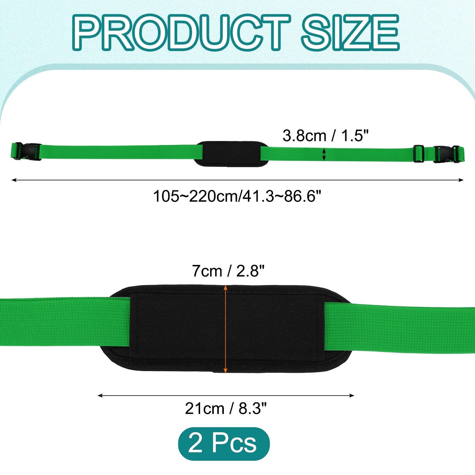 Adjustable Beach Chair Carry Straps, Heavy Duty Replacement Universal Shoulder Straps for Folding