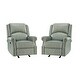 preview thumbnail 39 of 62, Ilario 32.67'' Wide Genuine Leather Manual Rocker Recliner, Set of 2