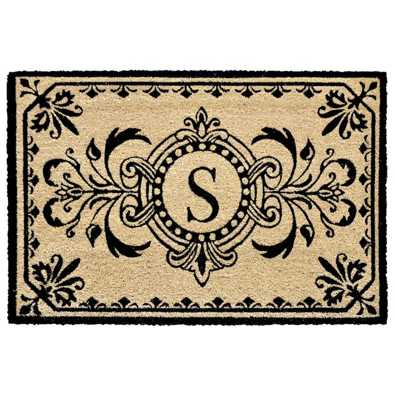 Liora Manne Dwell Vine Outdoor Mat Black