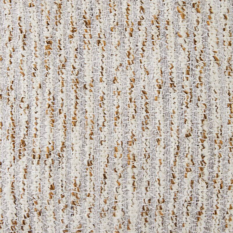Lora 20 Inch Accent Pillow Set of 4, Textured Stripe Pattern, Ivory Gray