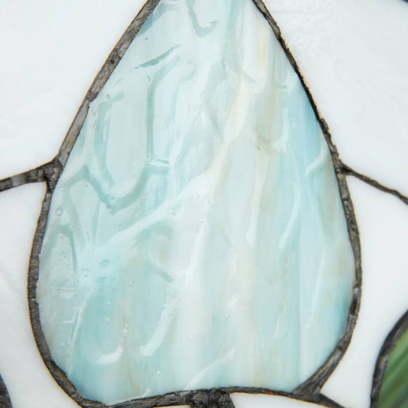 River of Goods 20-Inch Floral Arch Stained Glass Window Panel - 20" x 0.25" x 10"