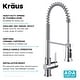 preview thumbnail 57 of 176, Kraus Britt Commercial 3-Function 1-Handle Pulldown Kitchen Faucet