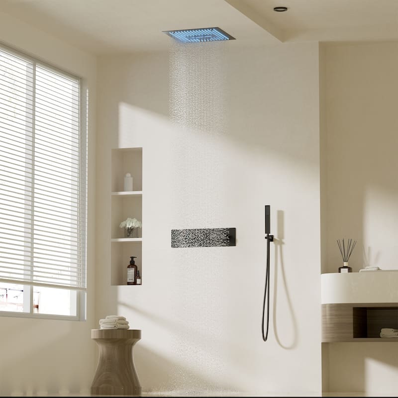 4 Functions Shower System with Multi-Function Remote Control 64 Color Lights