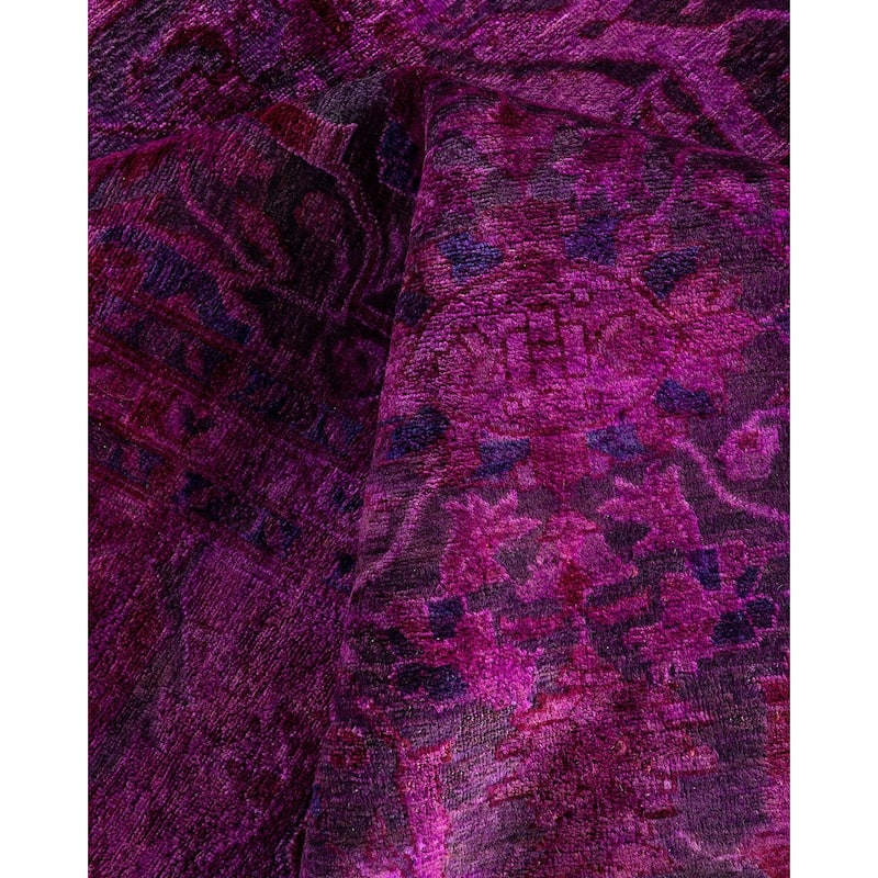 Fine Vibrance One-of-a-Kind Hand-Knotted Area Rug - Pink, 8' 0" x 10' 1" - 8' 0" x 10' 1"