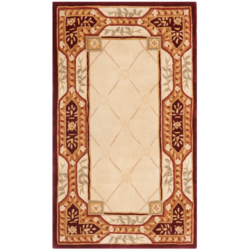 SAFAVIEH Handmade Naples Ilmi Traditional Oriental Trellis Wool Rug - 2'6" x 4'6" - Assorted