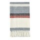 preview thumbnail 3 of 5, Villa by Classic Home Taylor 100% Belgian Linen Green Multicolor Throw Blanket