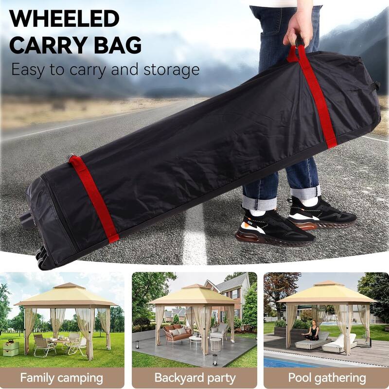 12'x12',11'x11' Gazebo Outdoor Pop up Canopy Tent