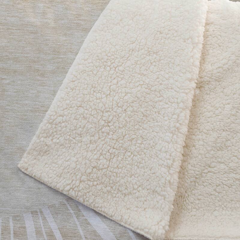 Premium Machine Washable Modern Sun Sherpa Throw Blanket