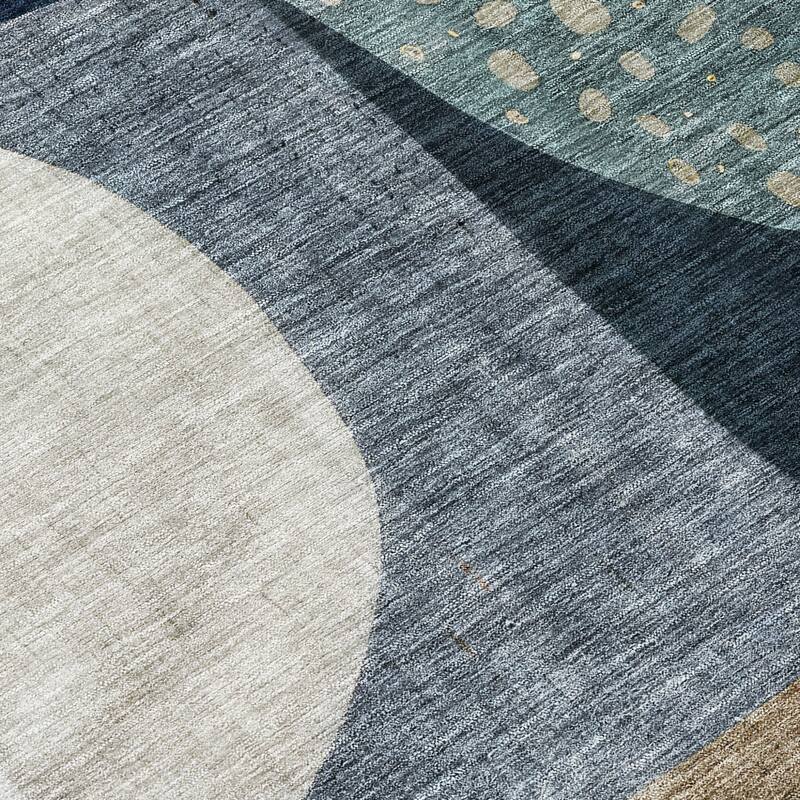 HomeRoots Abstract Transitional Rectangle Outdoor Rug