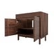 preview thumbnail 13 of 34, Avanity Carina Bathroom Vanity in Coffee Teak with White Engineered Stone Top