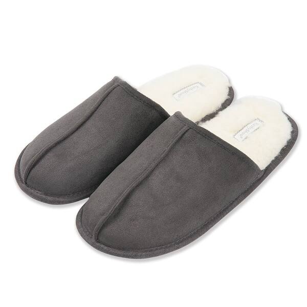 Shop Kushyshoo Men S Cozy Memory Foam Slippers Plush Lined