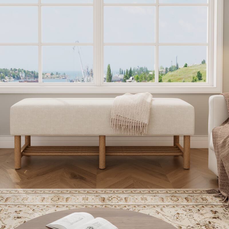 Christopher Knight Home - Zephyr Linen Ottoman with Pocket-Coil Comfort and Storage