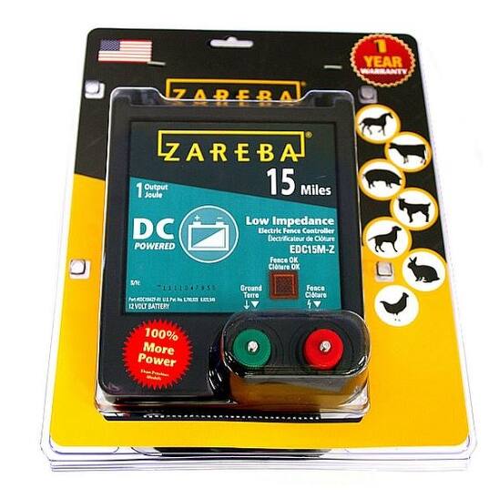 Shop Zareba Edc15m Z Battery Operated Low Impedance Fence Charger 15 Mile Overstock 13540385